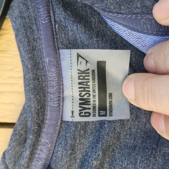 Gymshark Impulse Full Zip Hoodie Sapphire Blue Marl/Light Gray Medium Womens - Picture 6 of 7